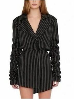 danielle guizio pointelle knit turtleneck dress Danielle Guizio Ny Pointelle Knit Turtleneck Dress In White